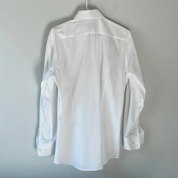 Custom made White Hugo Boss button up shirt 15.5 32/33 - Picture 5 of 5